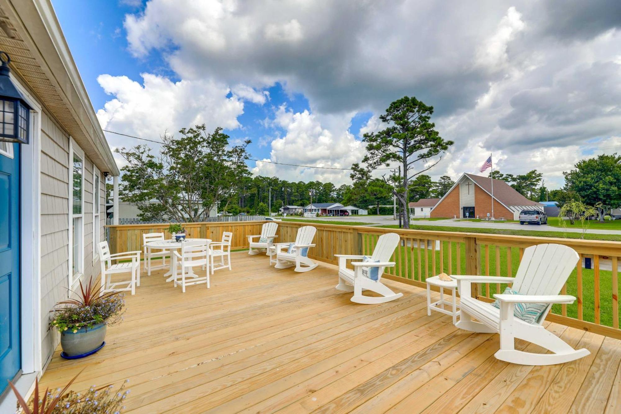 The Willowberry House With Deck And Grill! Harkers Island Екстер'єр фото