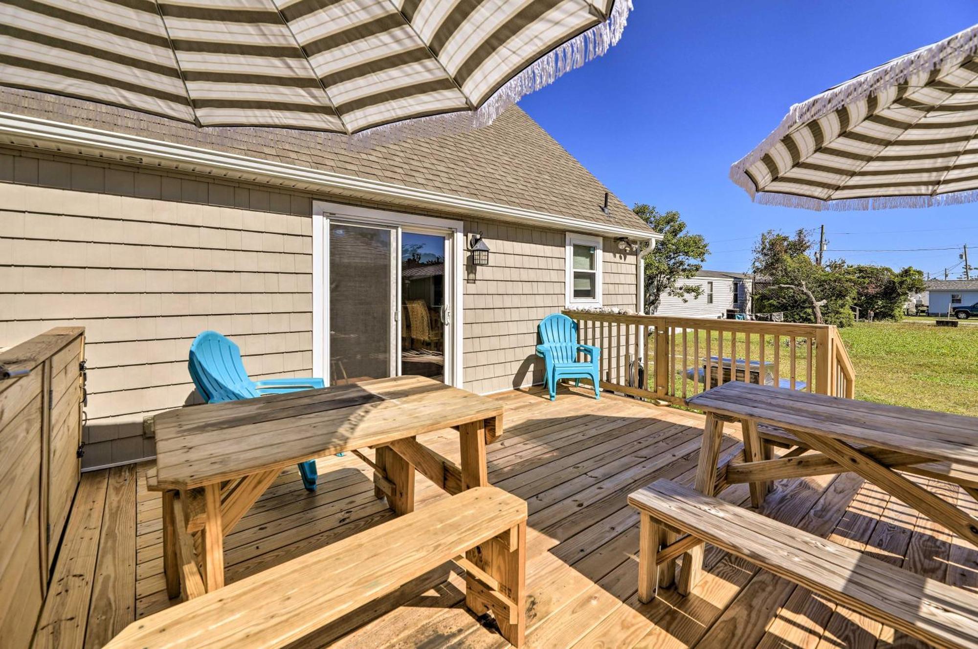 The Willowberry House With Deck And Grill! Harkers Island Екстер'єр фото